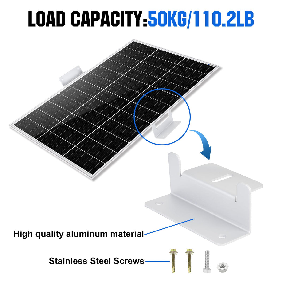 ECO-WORTHY waterproof design helps prevent water leakage on uneven surfaces.