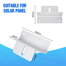 ECO-WORTHY aluminum Z bracket assembly provides long-lasting support for RV roofs.
