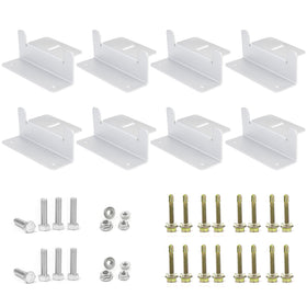 ECO-WORTHY Z bracket set package shows sturdy mounting for solar panels.