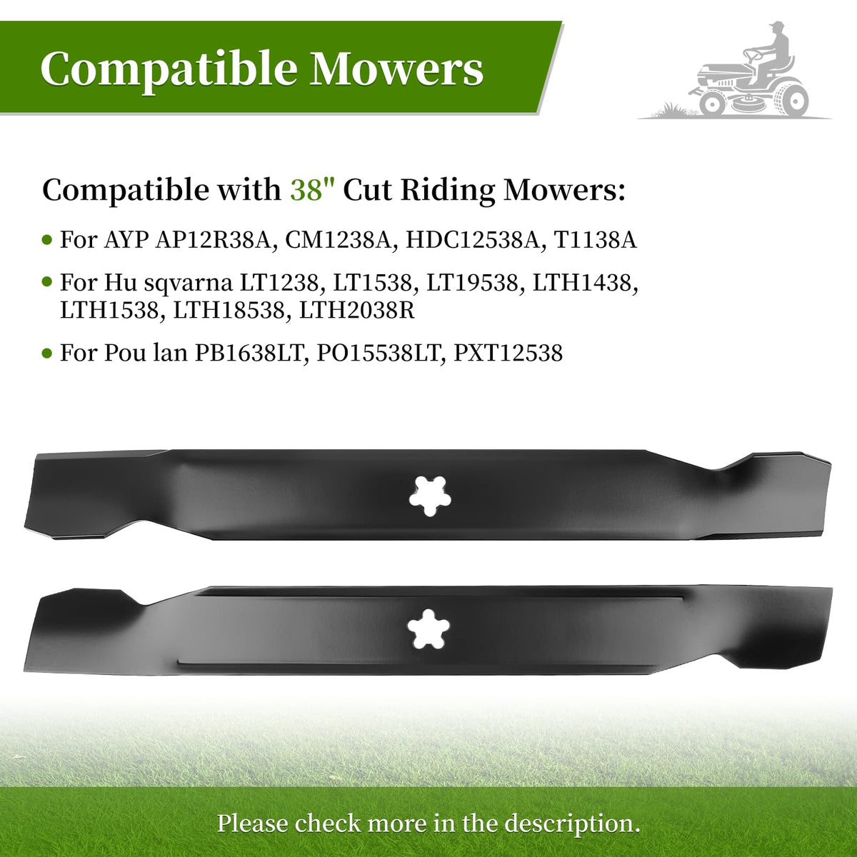Ecreban 193957 blade dimensions for proper mounting fit.