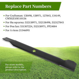 Ecreban 2-pack blades designed for high lift and efficient clippings management.