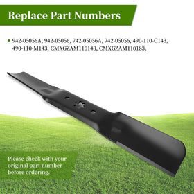 Ecreban medium-lift blade with black coating for durability.
