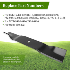 Ecreban Cub Cadet 54-inch installation steps illustrated for quick swap.