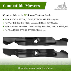 Ecreban Cub Cadet compatible blades designed for reliable replacement.