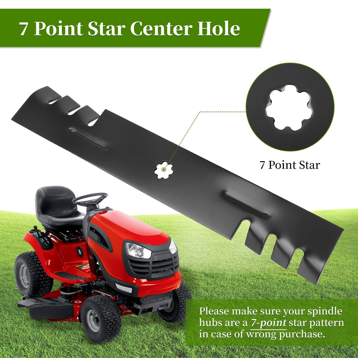 Ecreban GY20852 7-point star center holes ensure proper alignment.