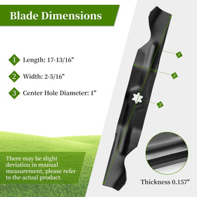 Ecreban high-lift blade assembly improving airflow for better bagging and clippings discharge.