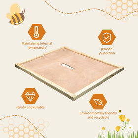 ECRIZA beehive inner cover shows easy installation on standard hives