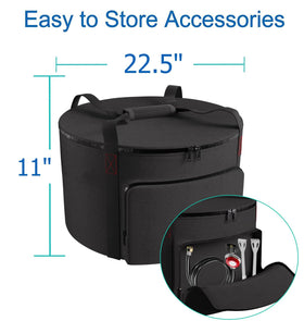 EddHomes carrying bag ideal for backyard, camping, and outdoor gatherings.