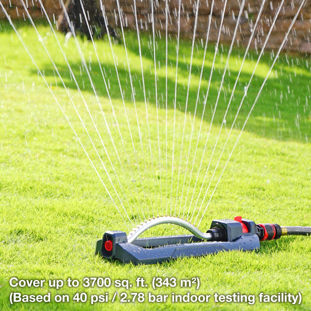 Eden 96217 18 brass nozzles close-up ensures even water distribution