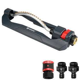 Eden 96217 Turbo Oscillating Sprinkler front view for efficient lawn coverage
