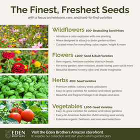 Eden Brothers Garden-ready seed bag simplifies planting and starting a pollinator bed.