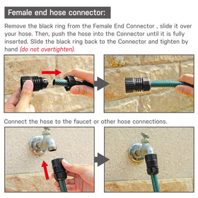 Eden DIY female end hose connector for easy hose replacements