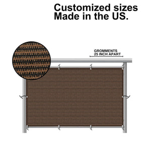 Eden's Decor screening can be tailored to custom sizes for decks, balconies, and fences.