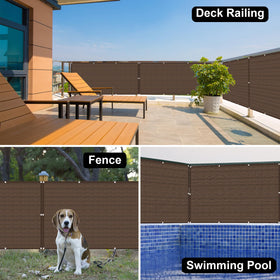 Eden's Decor 93% visibility blockage preserves privacy while letting light through.