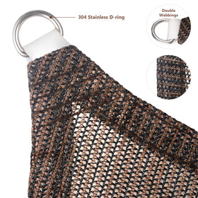 Eden's Decor stainless steel D-rings at corners enable secure, easy installation.