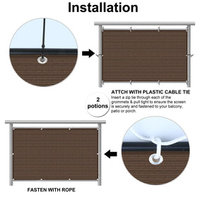Eden's Decor mesh windscreen protects you from sun while letting fresh air flow.