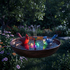 Edenseelake removable bowl allows quick cleaning and refreshing water for visiting birds