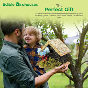 Edible Birdhouses reseedable surface for fresh seed