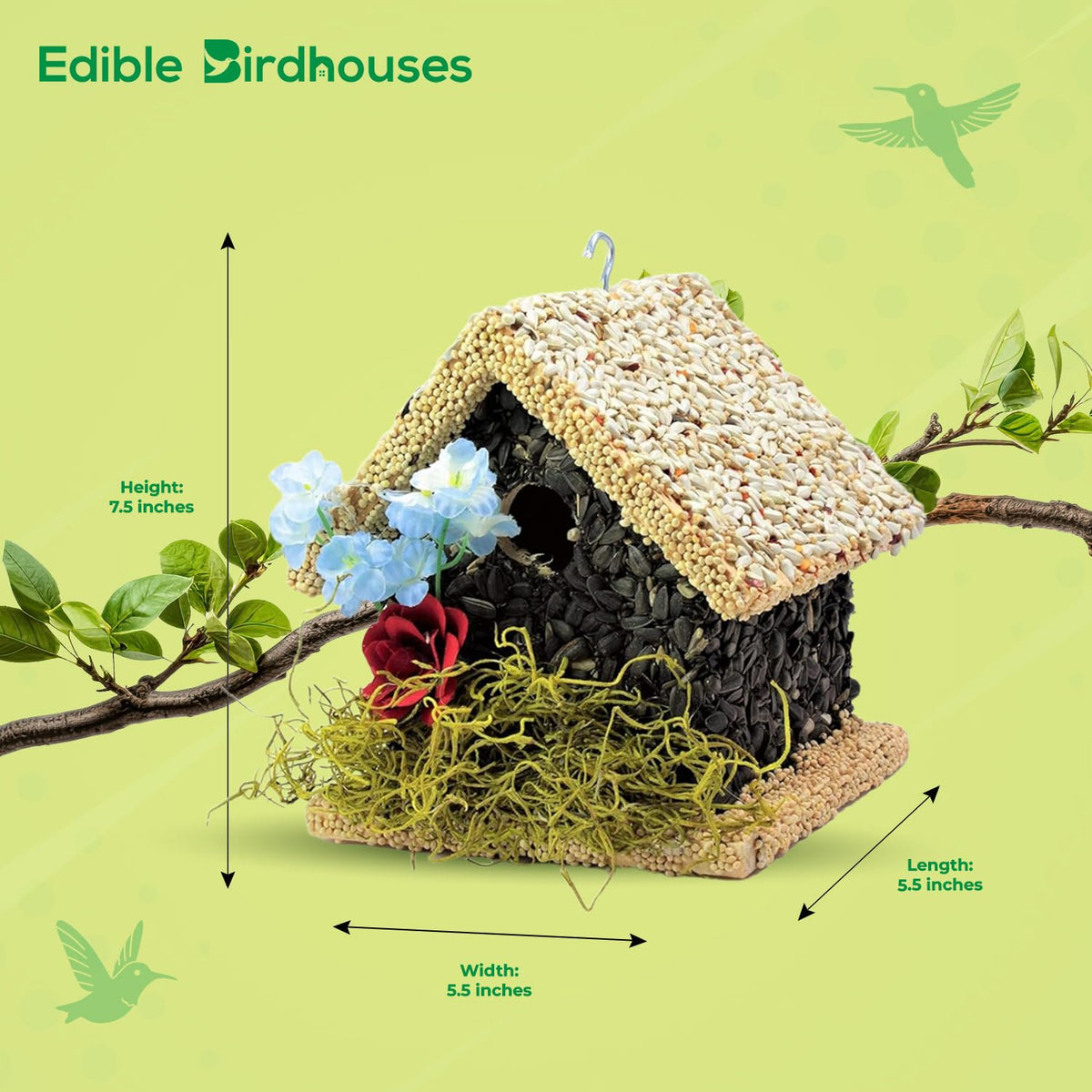 Edible Birdhouses unfinished wood birdhouse for nesting