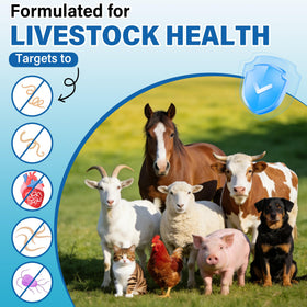 edoia Animal Health liquid supplement for daily-use in farm routines to support regular feeding.