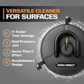 EDOU 15-inch cleaning diameter covers more area per pass