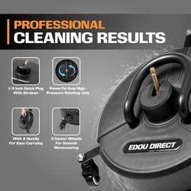 EDOU compatible with most electric washers via 1/4-inch quick-connect