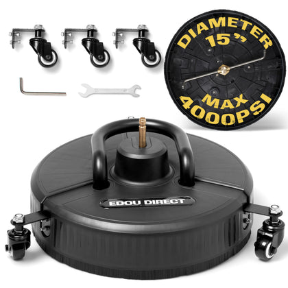 EDOU direct surface cleaner with wheels for easy movement on driveways