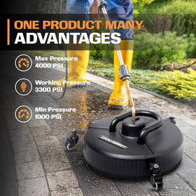 EDOU dual spinning nozzles boost cleaning speed on large surfaces
