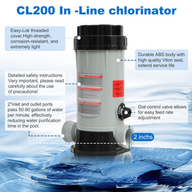 Edovaf CL200 valve body highlights durable ABS construction.