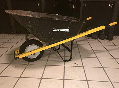 Edward Tools predrilled holes compatible with standard 6 cubic foot wheelbarrows for easy installation.