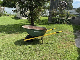 Edward Tools soft cushion grips for comfortable wheelbarrow handling on long tasks.