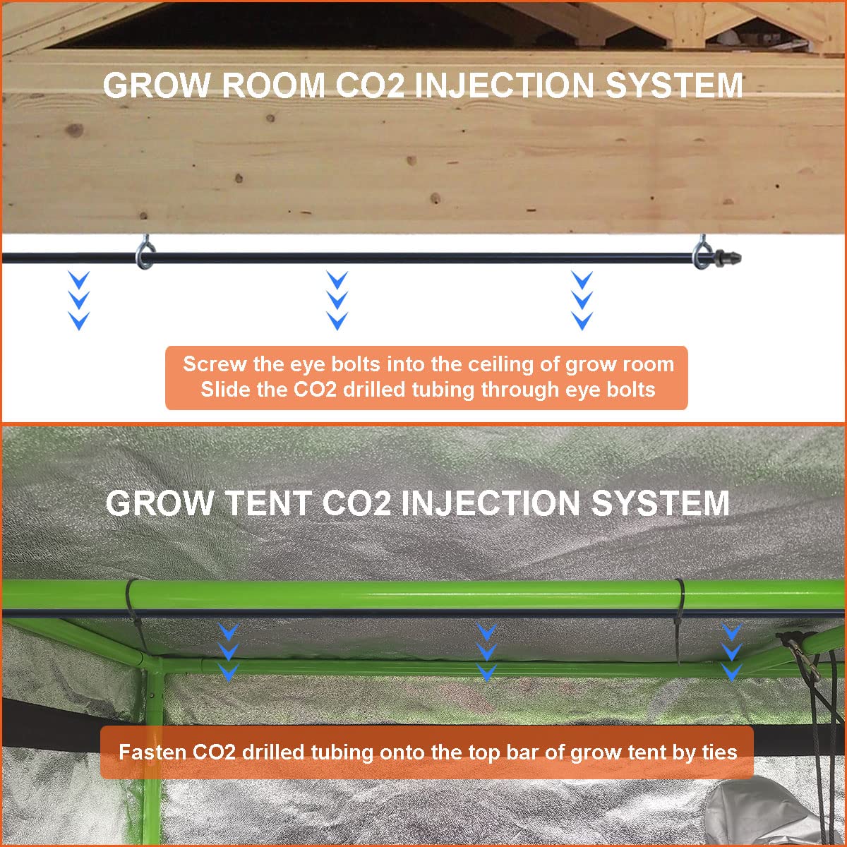EDYCARX CO2 straight fitting for easy setup and routing