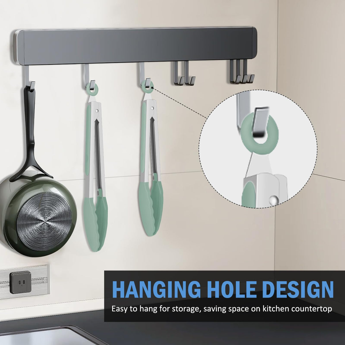 EEKEDO kitchen tongs nonstick safe silicone tips protect cookware.