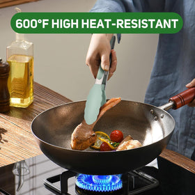 EEKEDO kitchen tongs stackable for tidy storage in your kitchen and grill area.