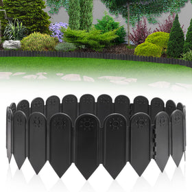 EEOCWF 6in tall garden edging border for easy no-dig installation and clean lawn edges.