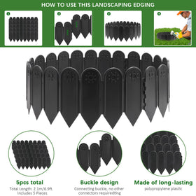 EEOCWF adjustable garden border supports right angles and curves for harmonious layouts.
