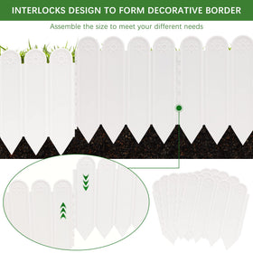 EEOCWF wave-head decorative border enhances aesthetics and bed protection