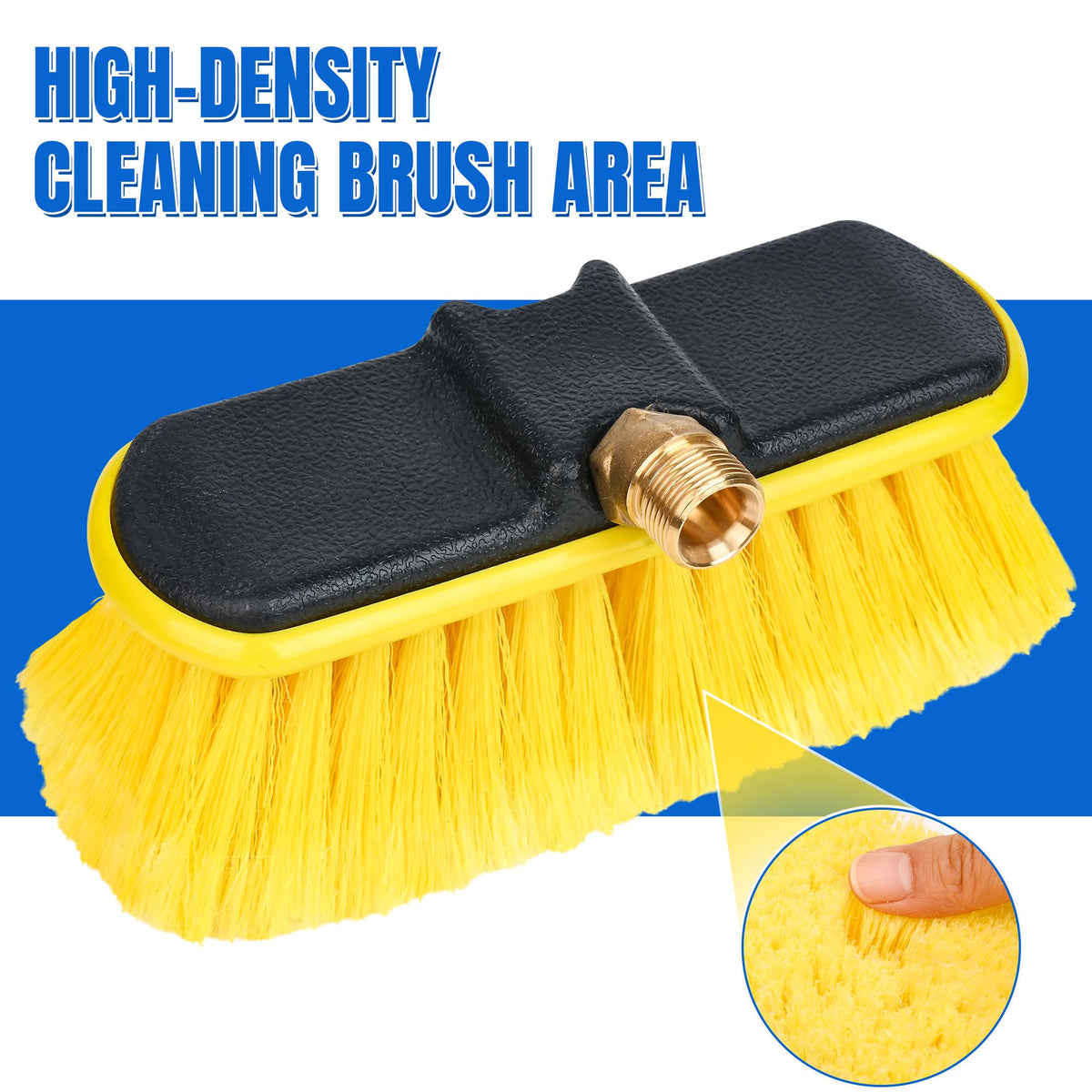 EEoiiy rinses debris from concrete and fencing during cleaning