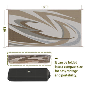 EEZ RV BWW mats shown with storage bag for easy travel.