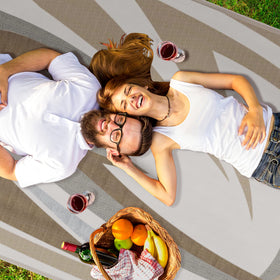 EEZ RV BWW mats protect grass and decks while in use.