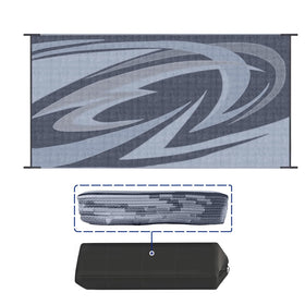 EEZ RV Products heavy-duty reversible outdoor mat grey for durable outdoor use