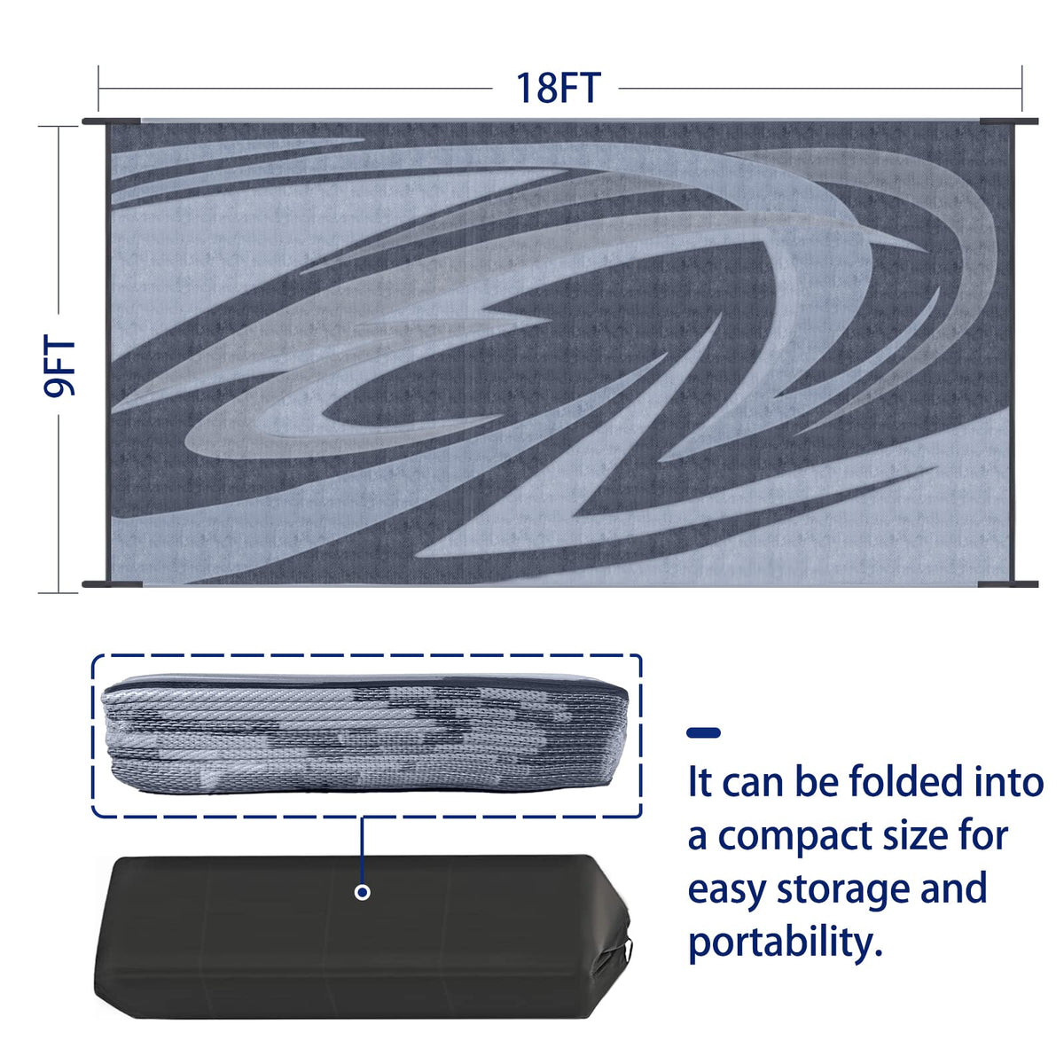 EEZ RV Products textured surface provides traction and comfortable footing
