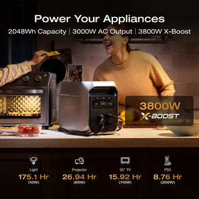EF ECOFLOW App monitors charge and temperature on the Delta 3 Max Plus