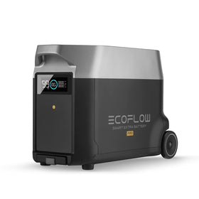 EF ECOFLOW Delta Pro extra battery front LCD displays charge status and remaining power.