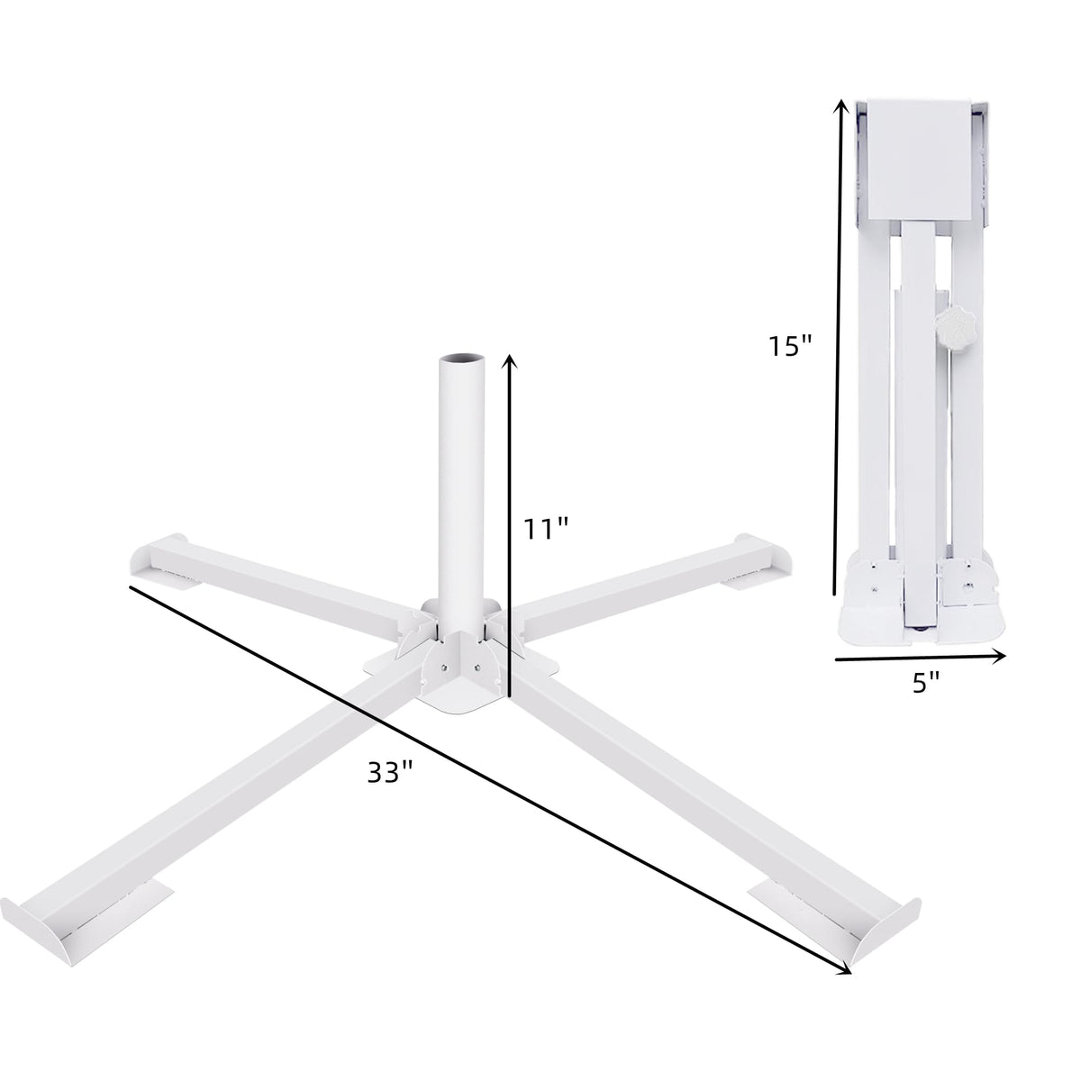 EFAILY foldable-base design folds compactly for transport and storage.