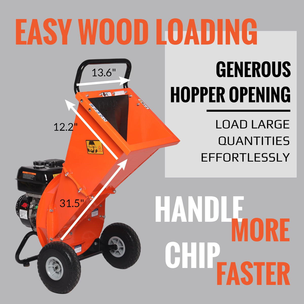 EFCUT C40E adjustable discharge chute directs chips precisely.