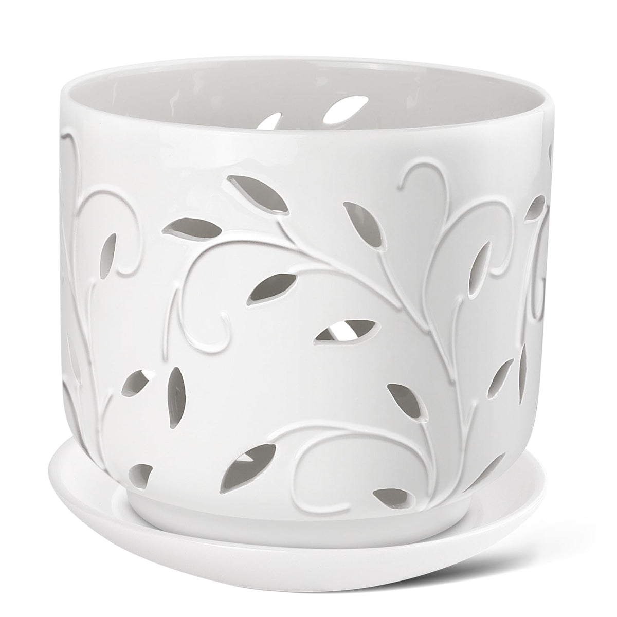 EFISPSS orchid pot with holes 7 inch design promotes airflow for healthy roots