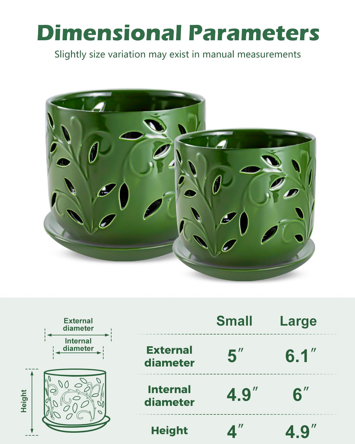 EFISPSS orchid pot leaf cutouts add style and ventilation
