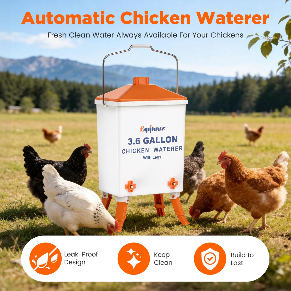 Eggluuz water nipples with anti-leak design for reliable water delivery