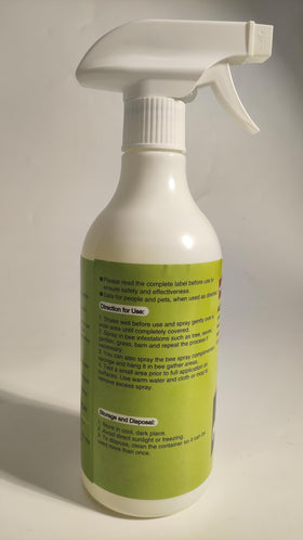 Eglagen outdoor-use label detail shows simple, long-lasting outdoor bug defense.